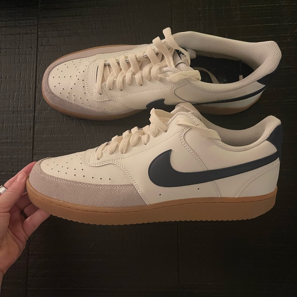Men’s Nike Court Vision Cream and Navy